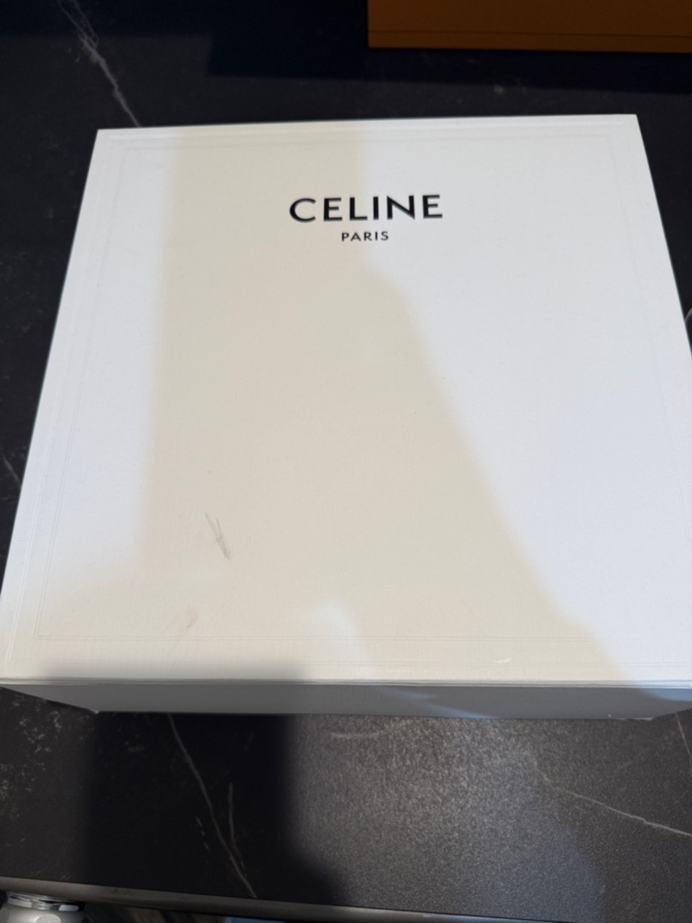 Celine White Box with Black Logo